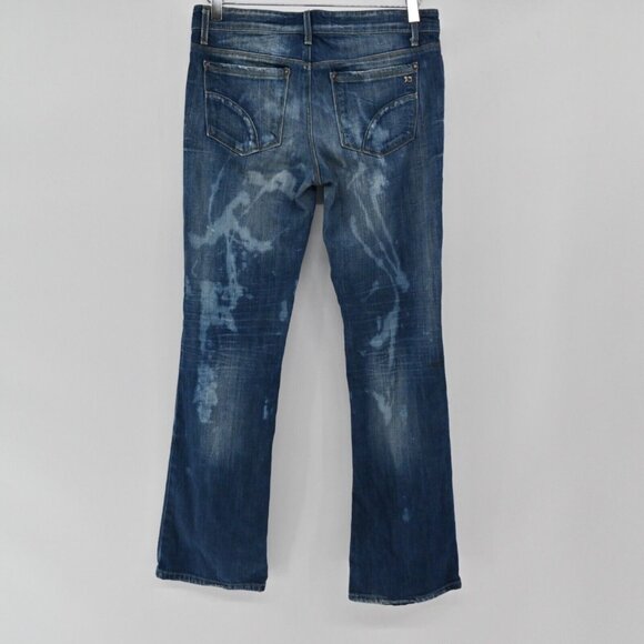 JOES JEANS Jeans Womens Size 26 Dark Bleach Wash Bootcut Low Rise Stretch Grunge - Picture 5 of 13